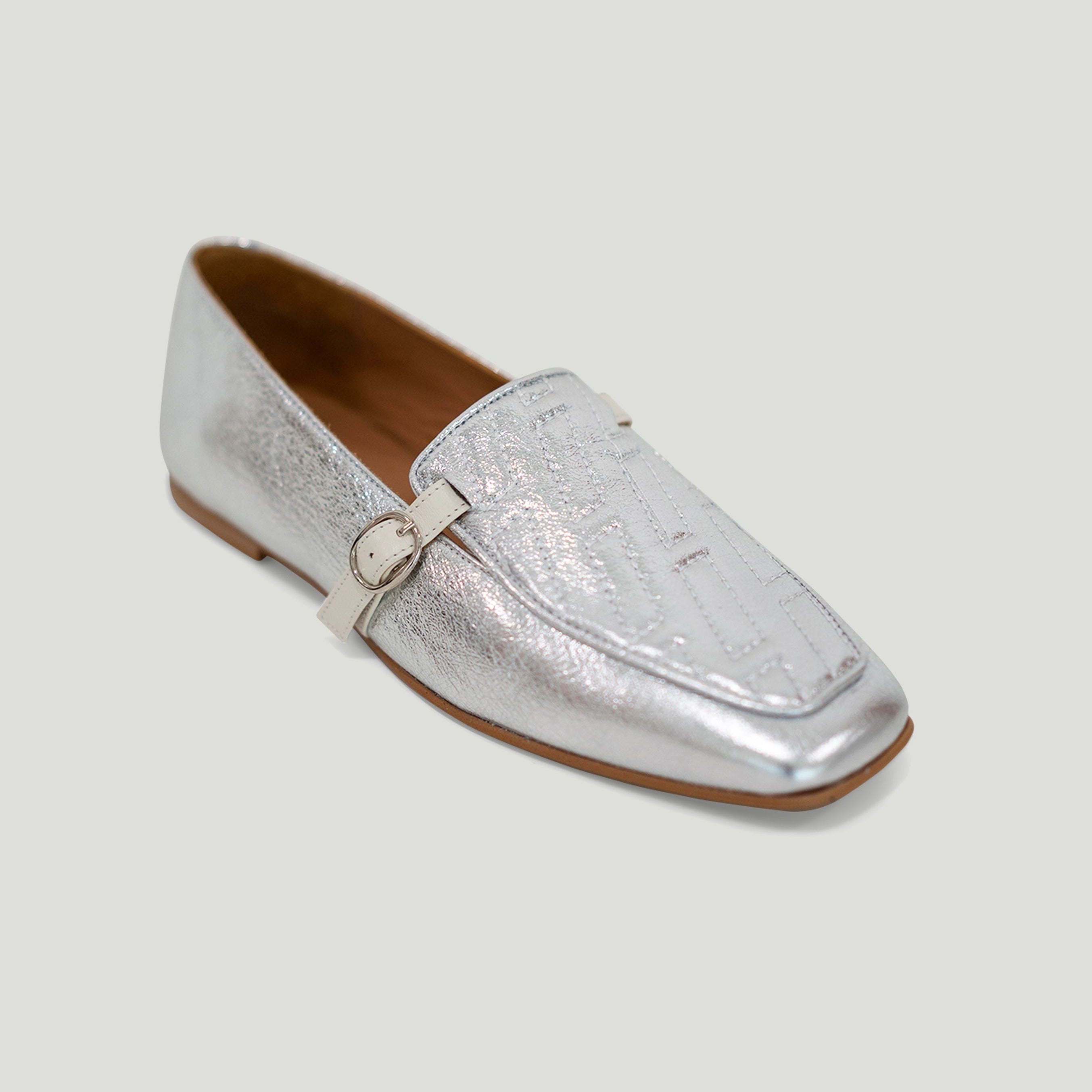Amber silver loafer - THUNA