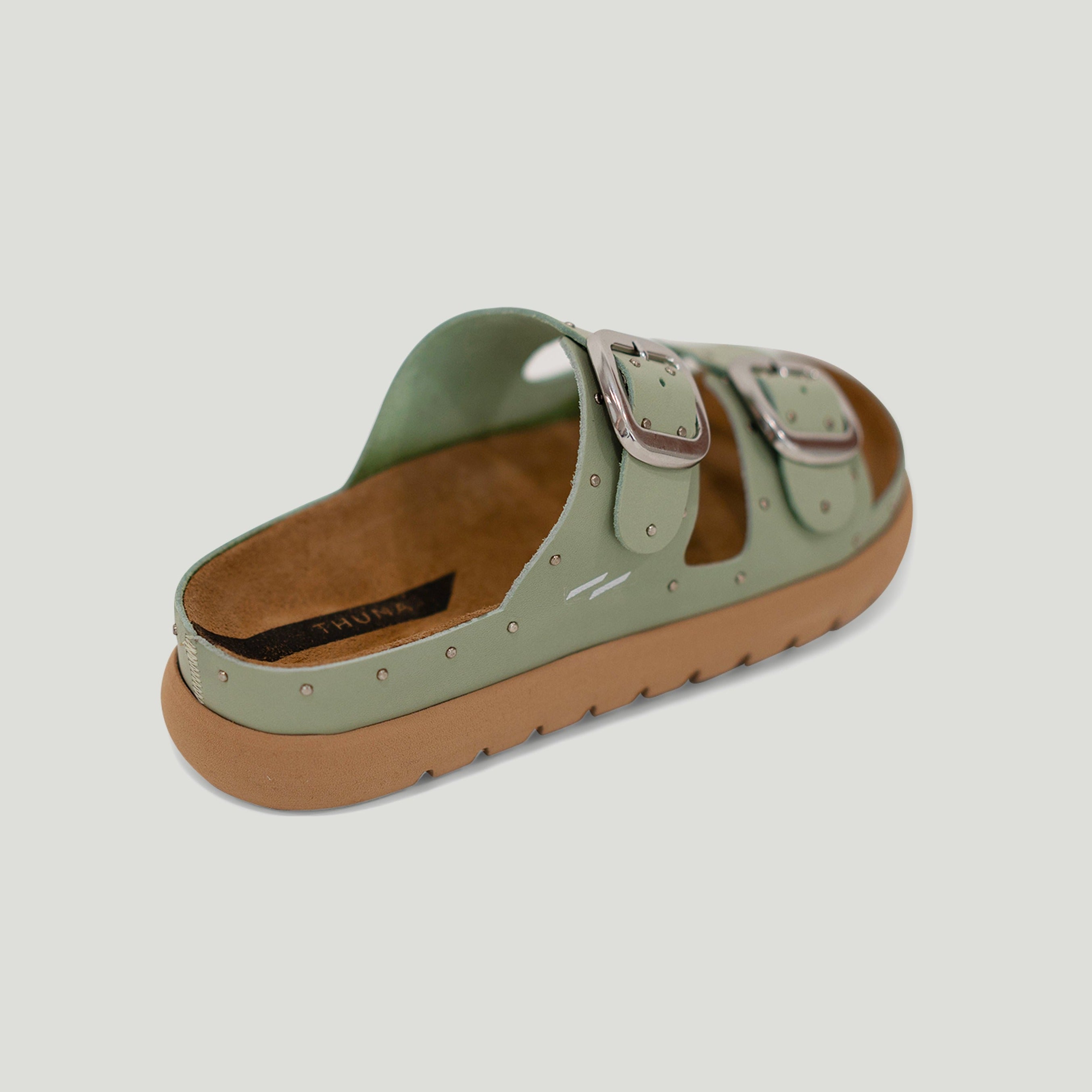 Gaia olive slipper - THUNA