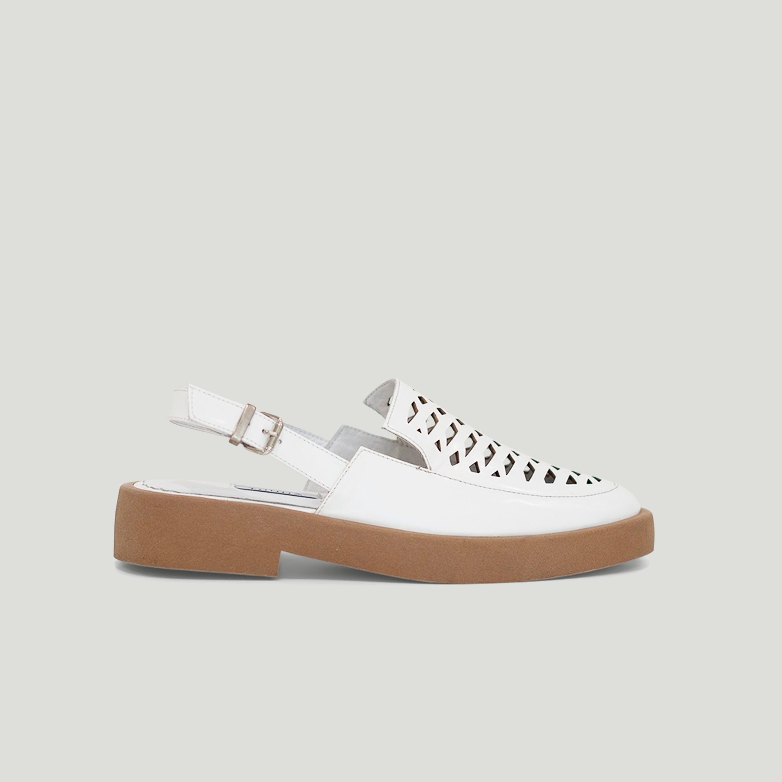 Kyla white sandal - THUNA