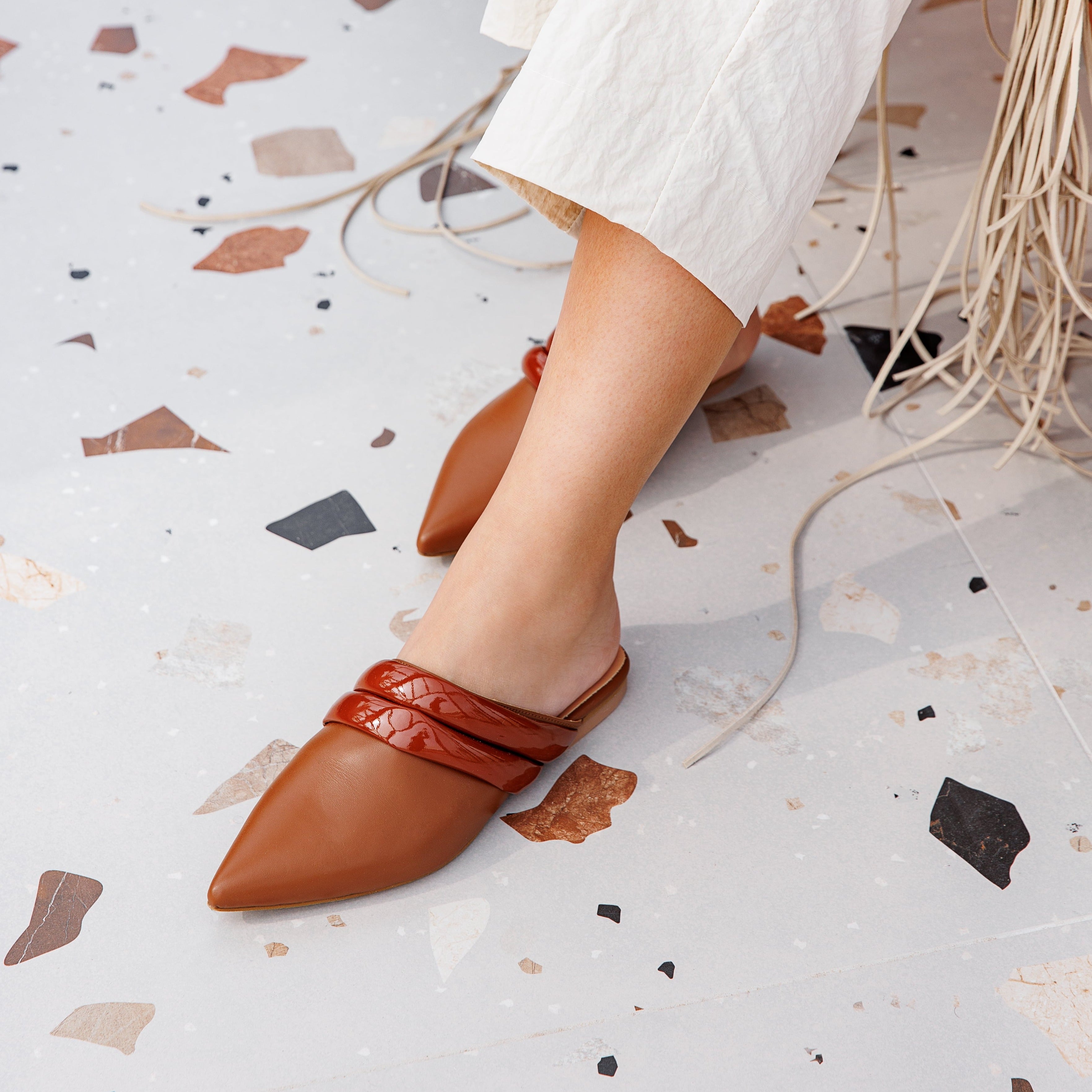 Nai brown mule - THUNA