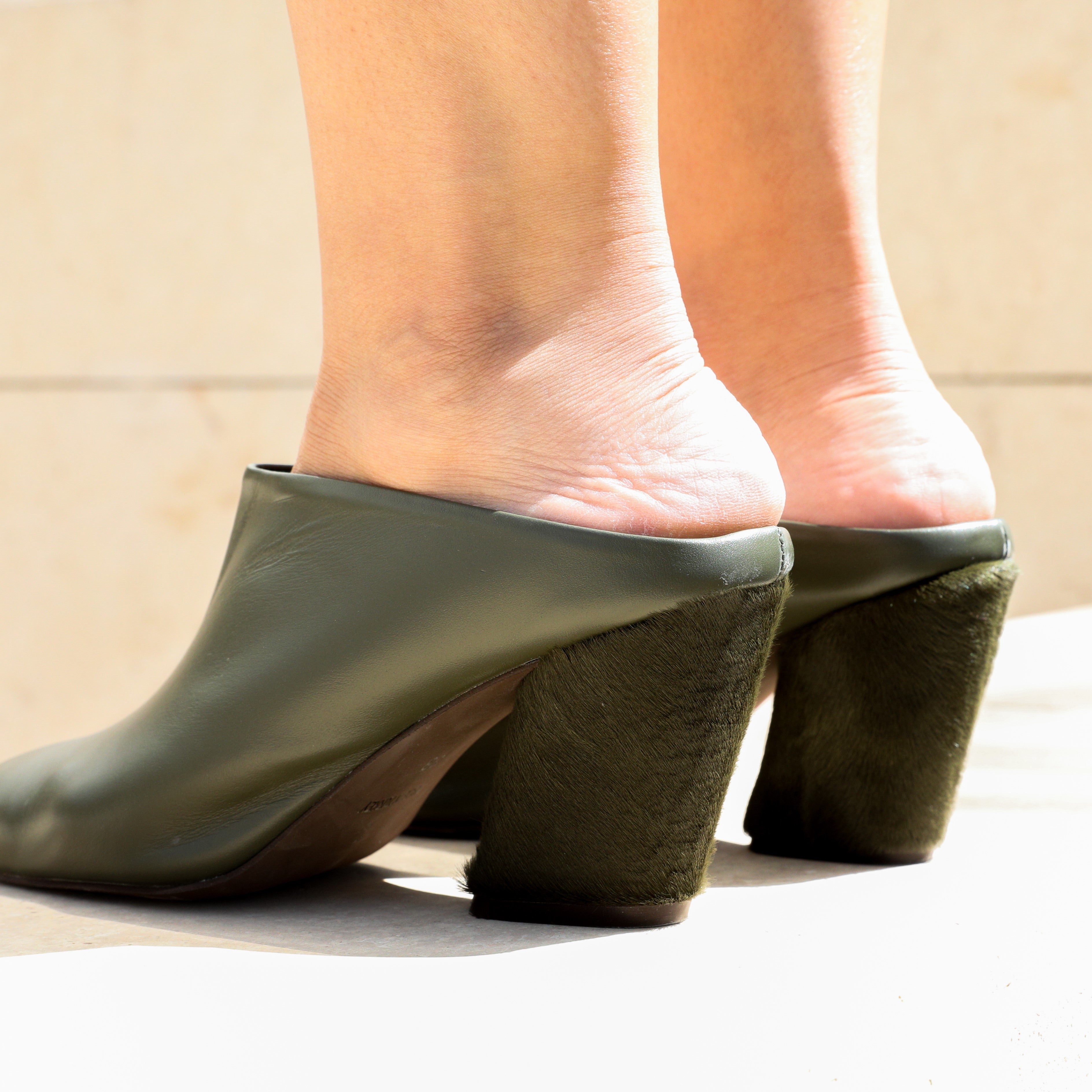 Nima green heel - THUNA