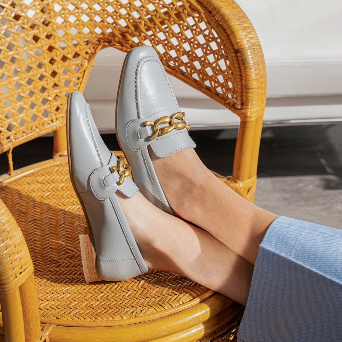 Rama blue loafer - THUNA