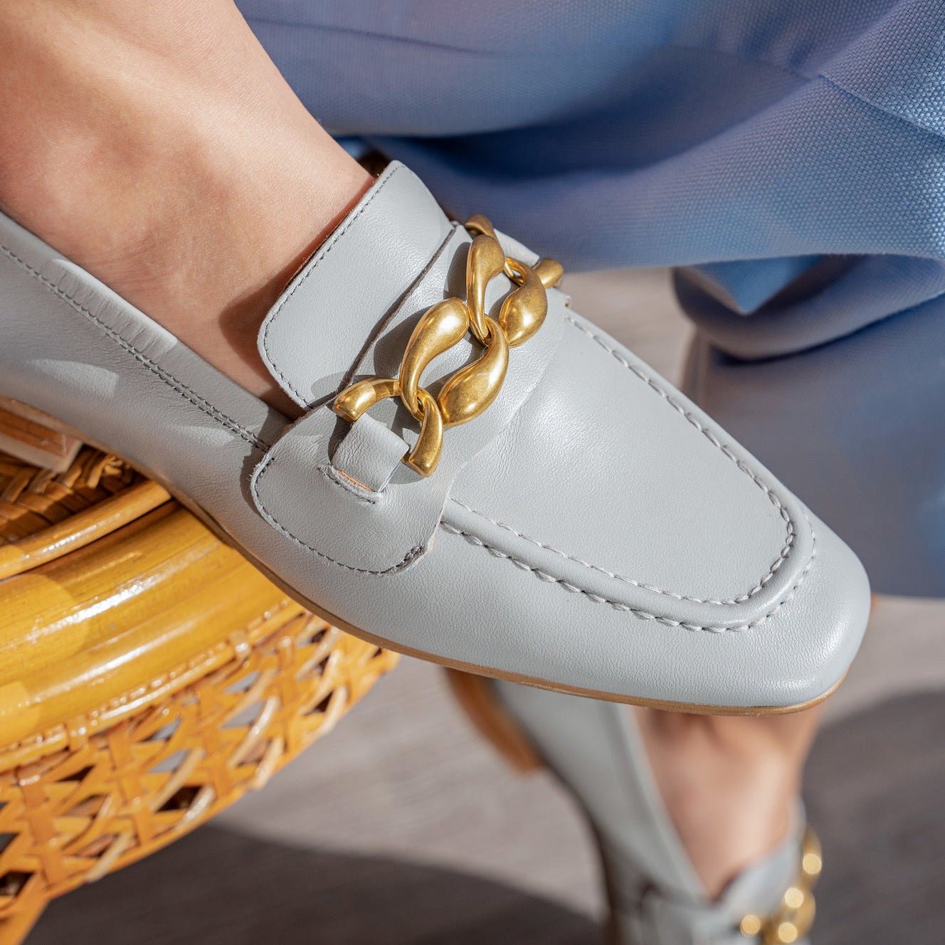 Rama blue loafer - THUNA