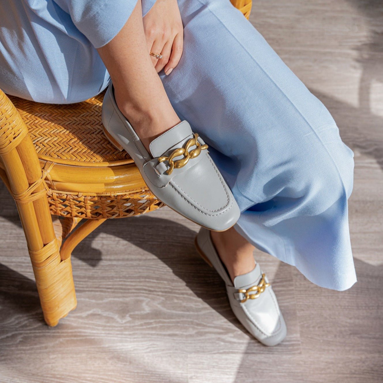 Rama blue loafer - THUNA