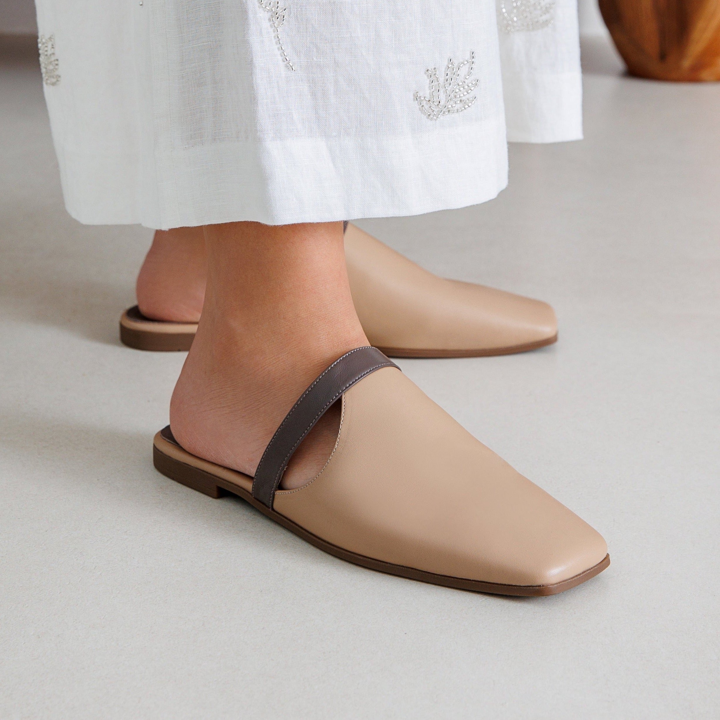 Wid beige mule - mule - THUNA