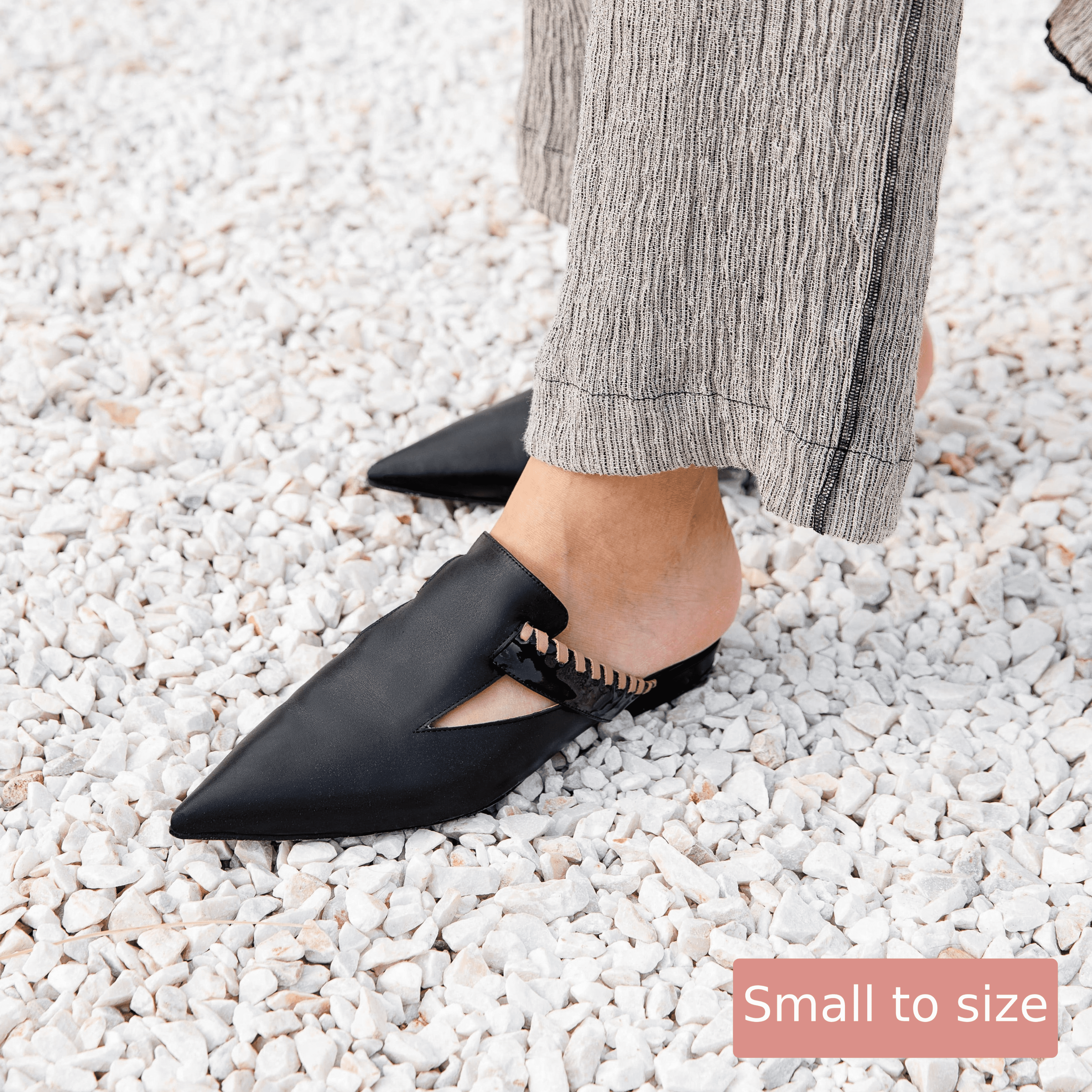 Nala black mule - THUNA