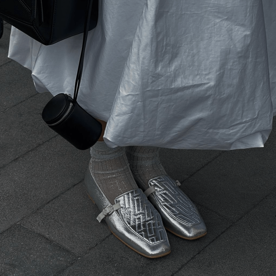 Amber silver loafer - THUNA