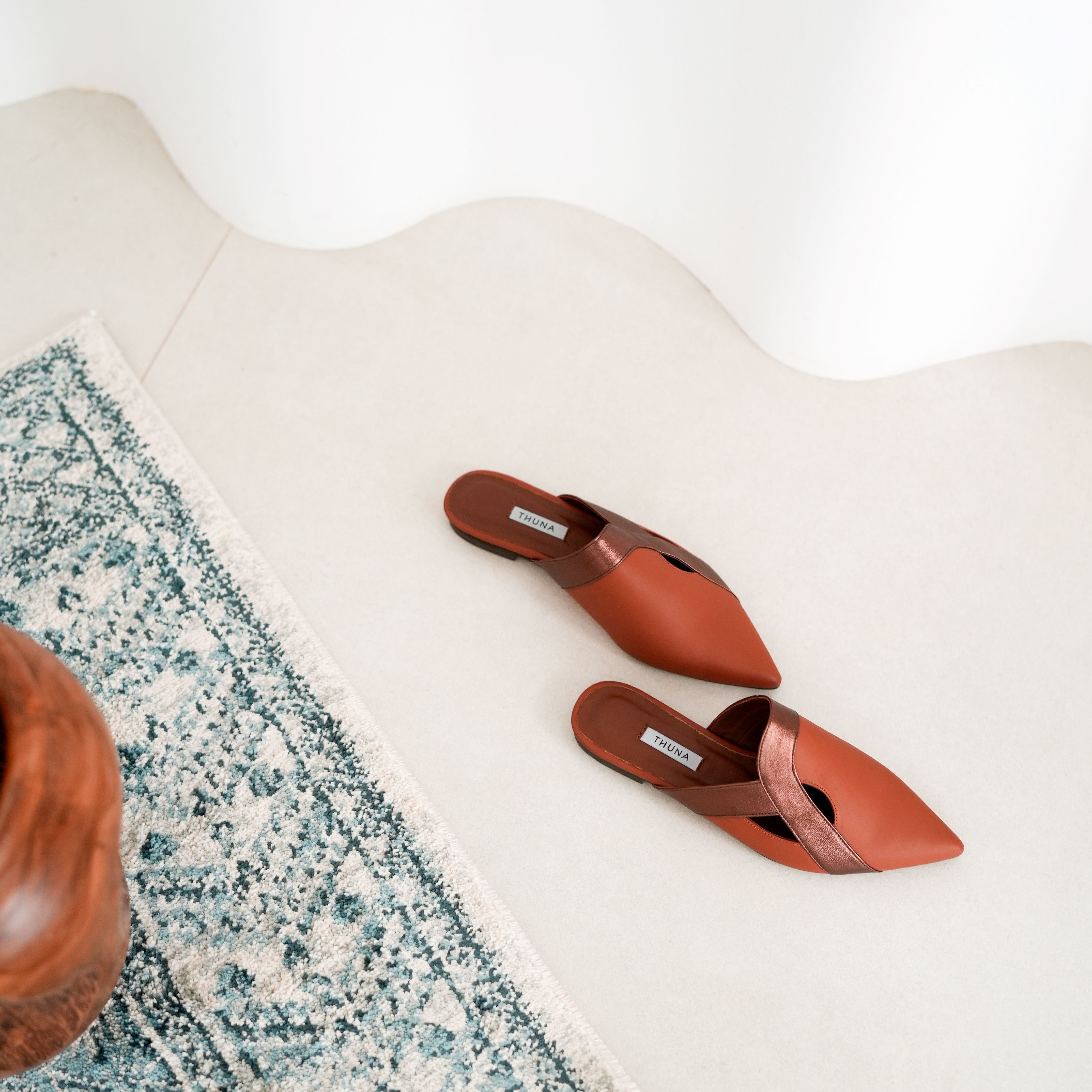 Wajd terracotta mule - mule - THUNA