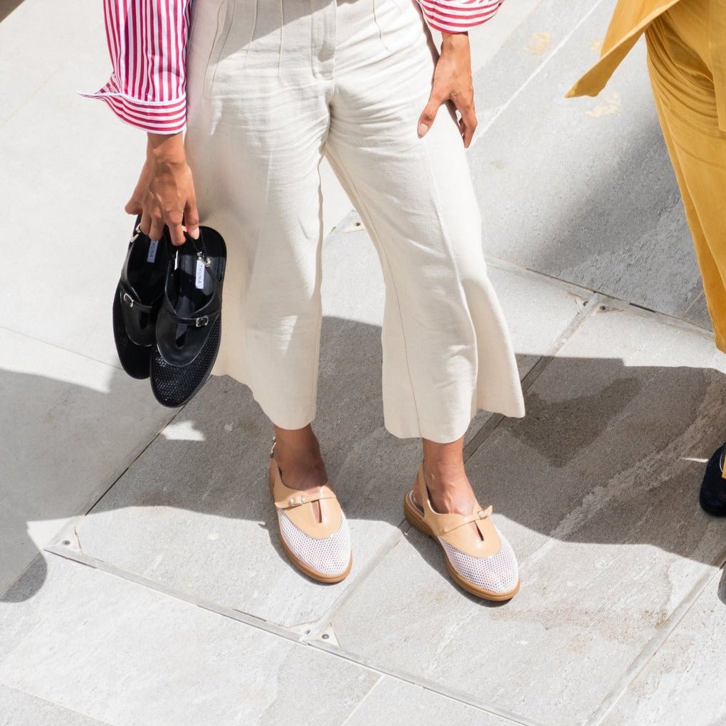 Aurora beige sandal - THUNA