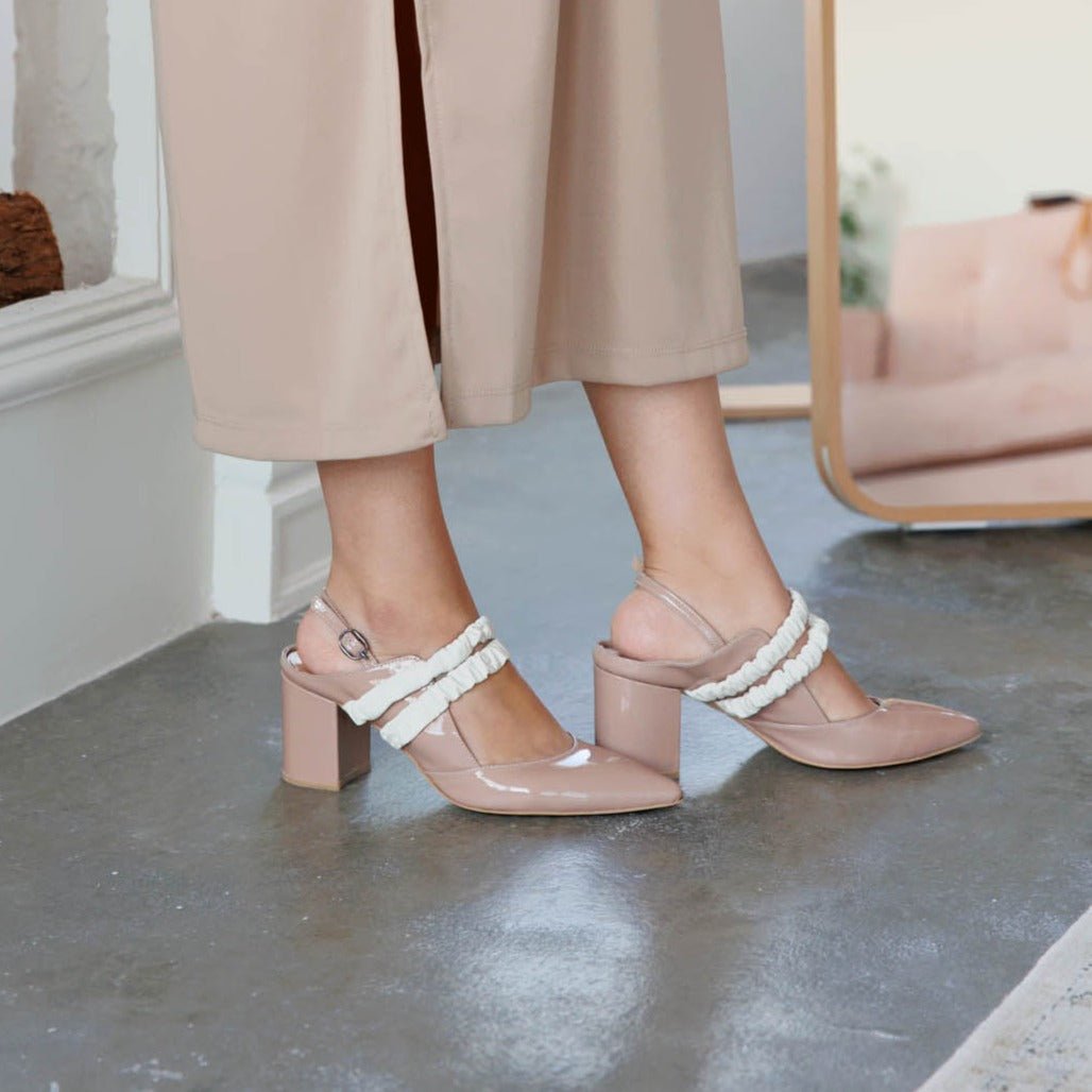 Riman beige heel - Shoes - THUNA