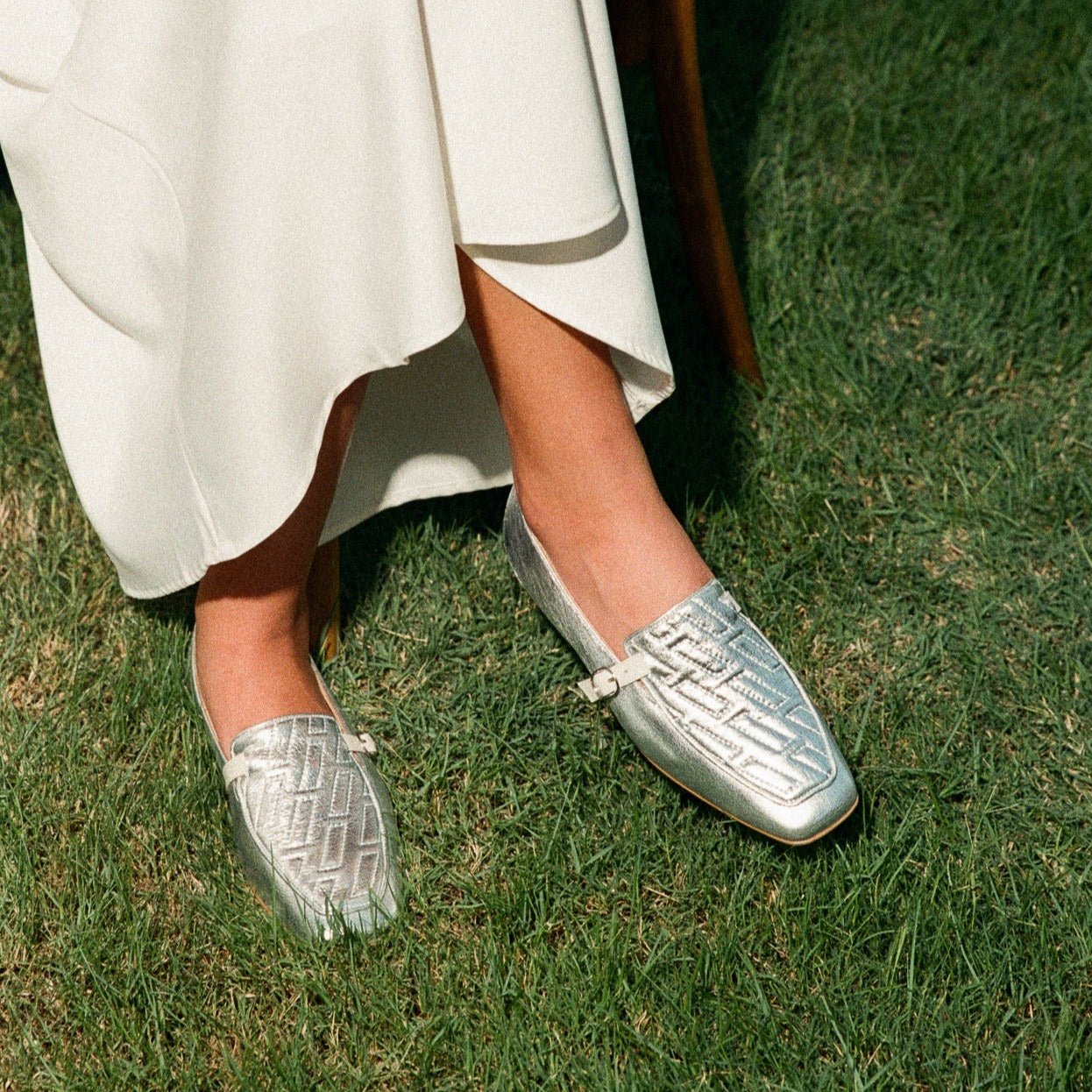 Amber silver loafer - THUNA