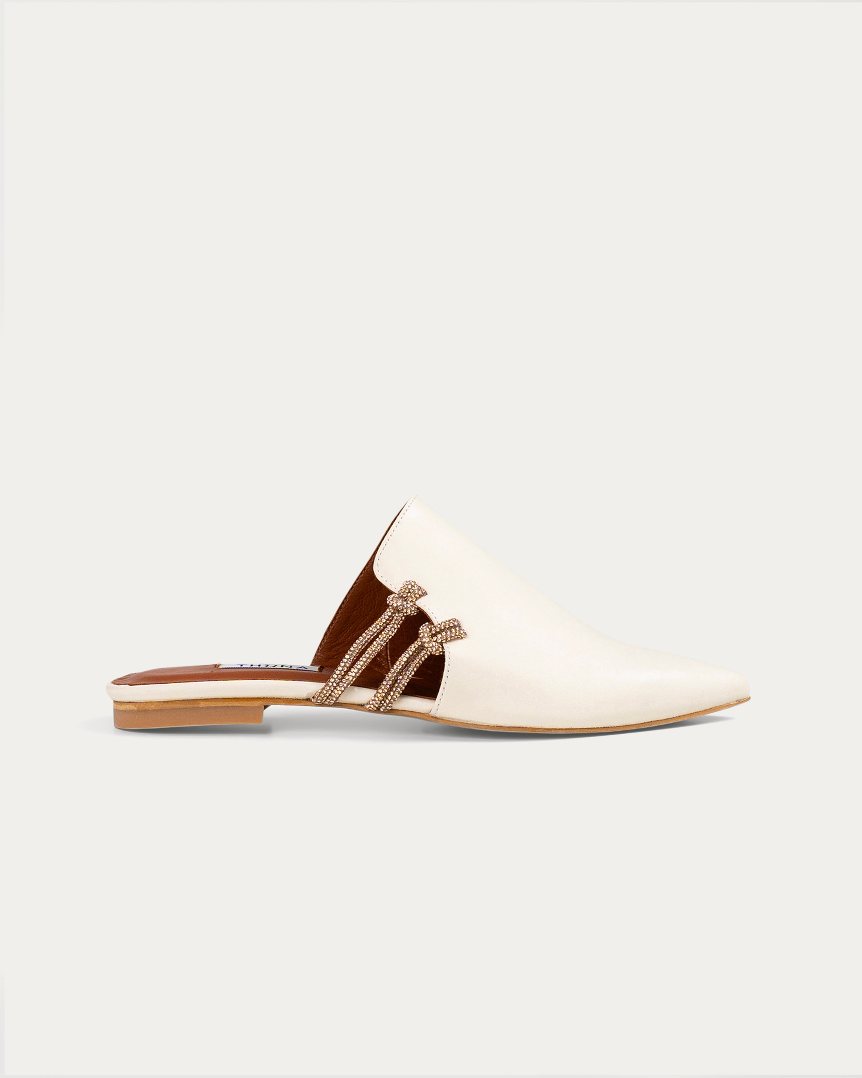 Selin cream - mule - Thuna - Shoes - Kuwait 